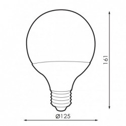 Bombilla LED E27 G125 20W