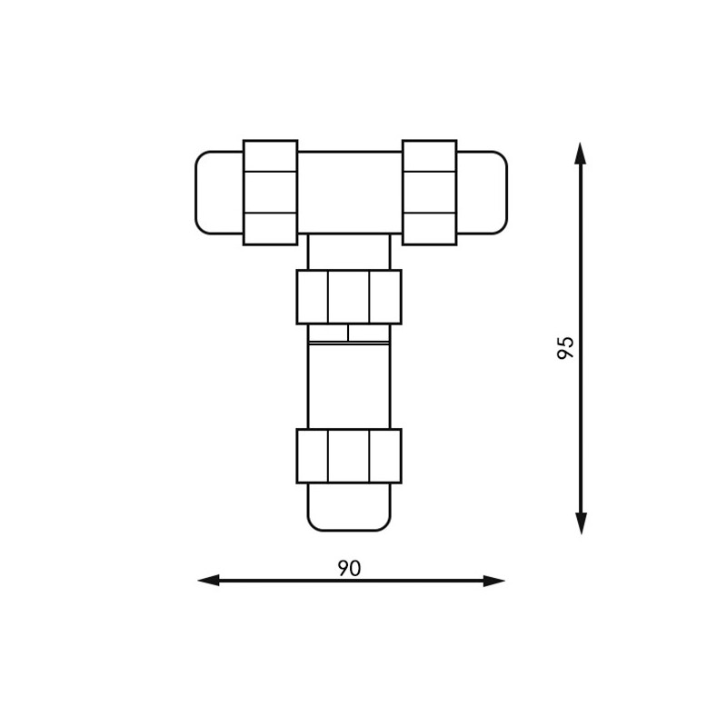 Conector en T IP68