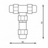 Conector en T IP68