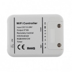 Controlador Wifi RGB+WW+W - App Magic Home