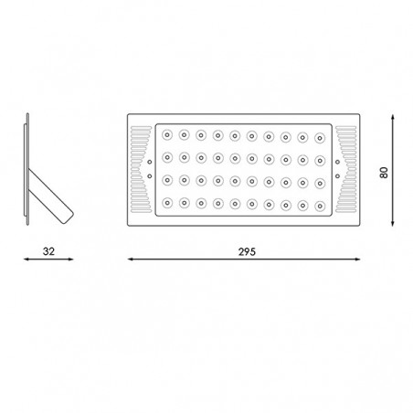 Foco Modular LED 50W 90º Tablet