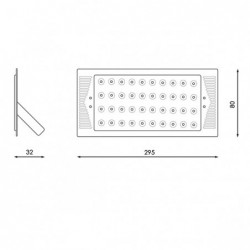 Foco Modular LED 50W 90º...