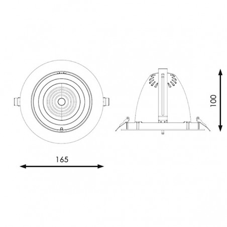 Downlight proyector LED Track 30W (UGR 19)