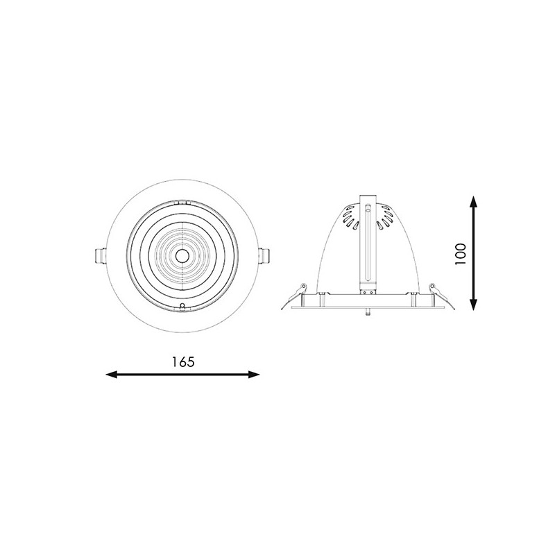 Downlight proyector LED Track 30W (UGR 19)