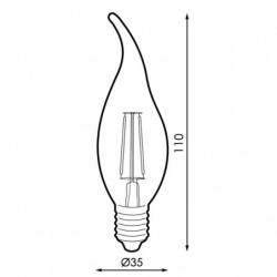 Bombilla LED Filamento E14...