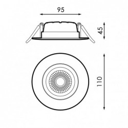 Downlight LED CobMon 15W