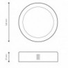 Panel de Superficie Serie Slim Circular 12W