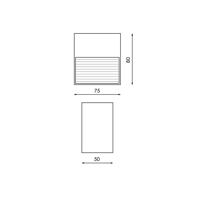 Baliza LED Biral de Superficie 3W IP54