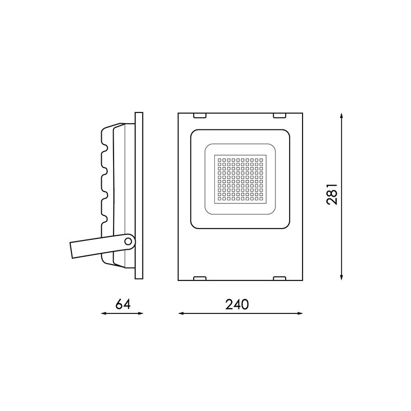 Foco proyector LED SMD Pro 50W 110Lm/W