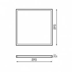 Panel Led Serie Bure 60X60...