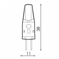 Bombilla LED G4 12VDC COB 3W