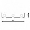 Cadena de 20 Módulos de 3 LED SMD 5730 12V 1.2W