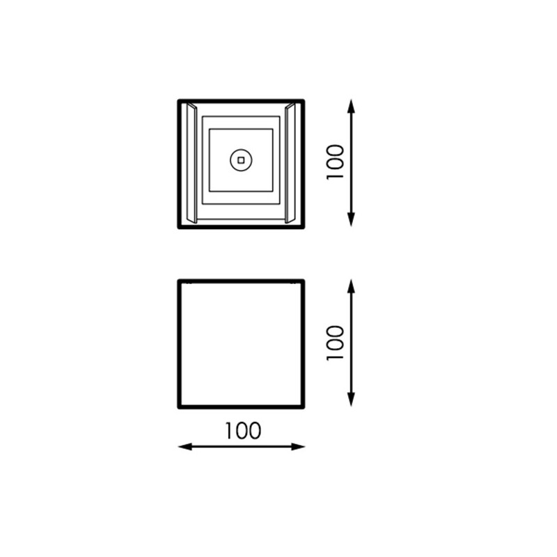 Aplique de Pared LED White Cube 6W IP54