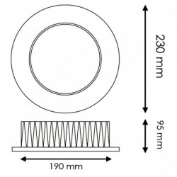 Downlight LED Bless 50W...