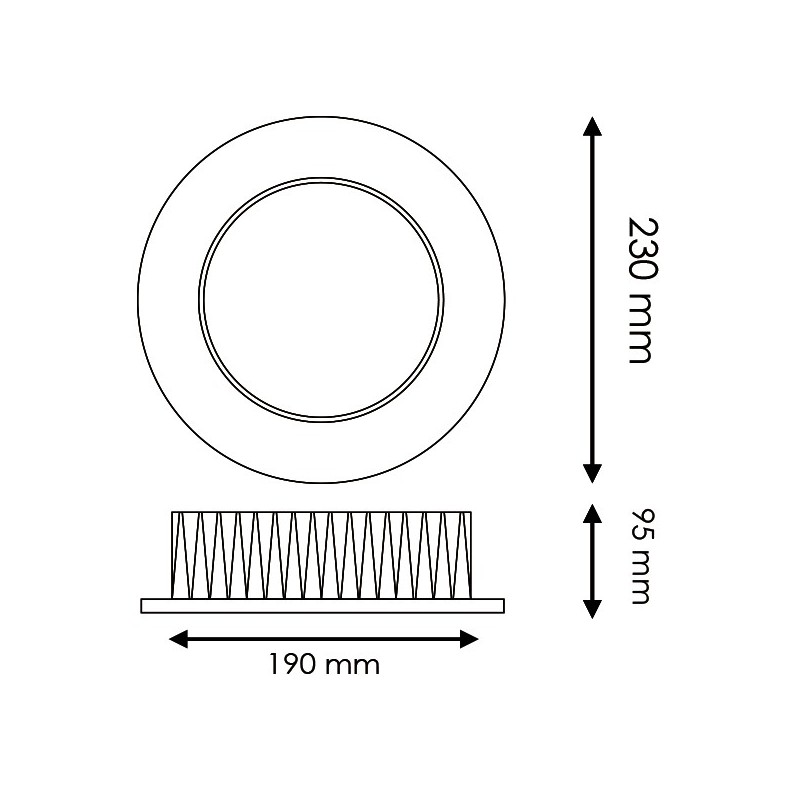 Downlight LED Bless 50W (UGR 17)