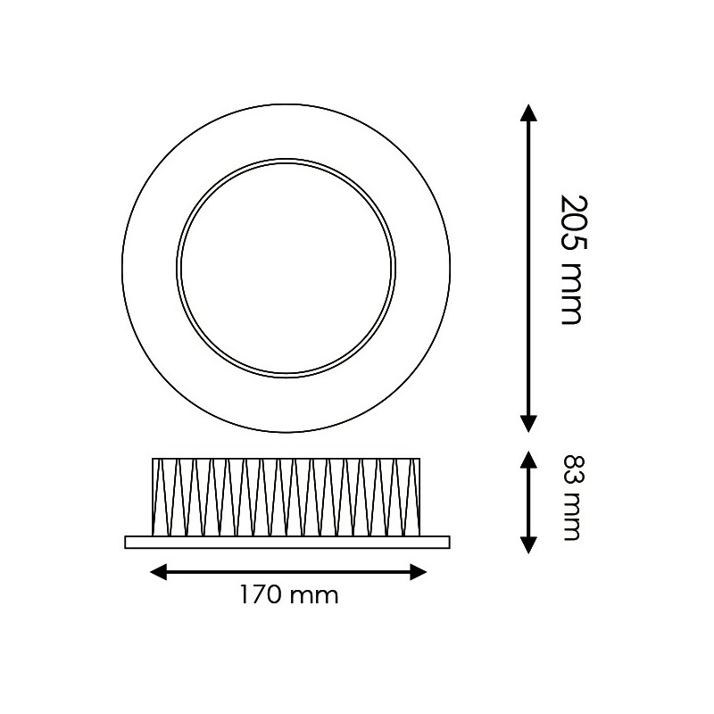 Downlight LED Bless 30W (UGR 17)