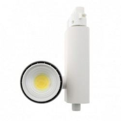 Foco LED para carril CobFix Blanco 35W Monofásico CCT + Óptica regulable